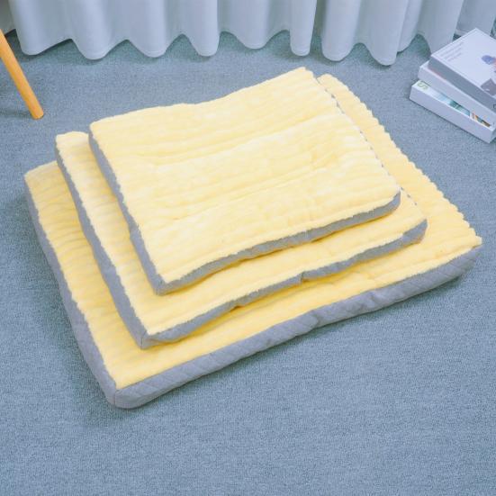 Stuffed Pet Mat Bed Warm Crate Pad Cat Sleeping Mat Machine Washable Cushion