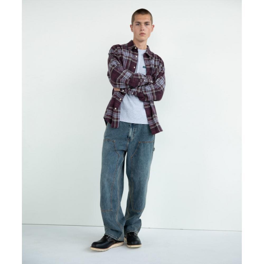 Thisisneverthat Denim Double Knee Pant Washed Blue