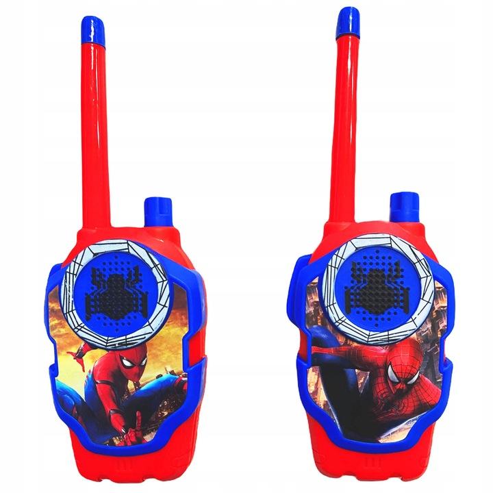 Spiderman Walkie Talkie Zestaw 2X Krótkofalówka Słuchawki Do Zabawy Łącza