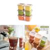Ice Cube Tray Food Storage Container With Easy Release For Home Use