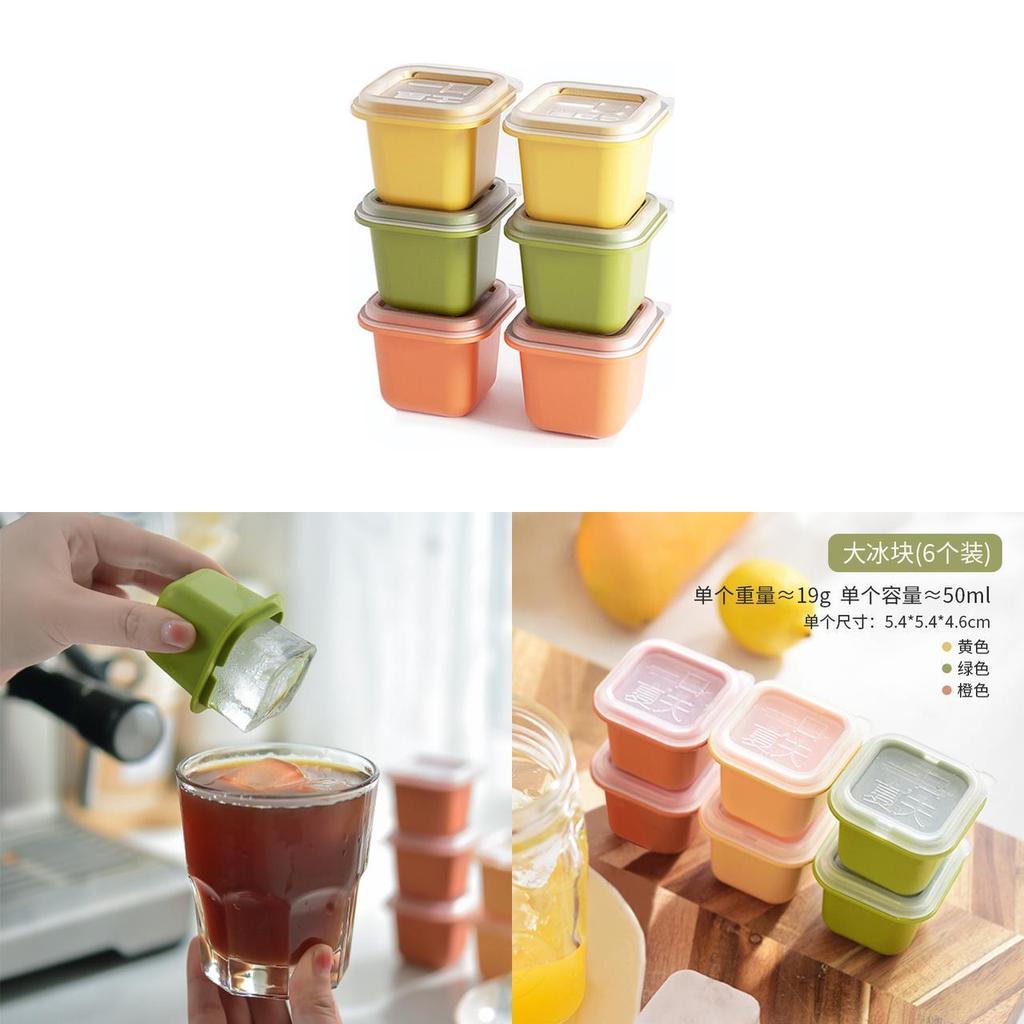 Ice Cube Tray Food Storage Container With Easy Release For Home Use