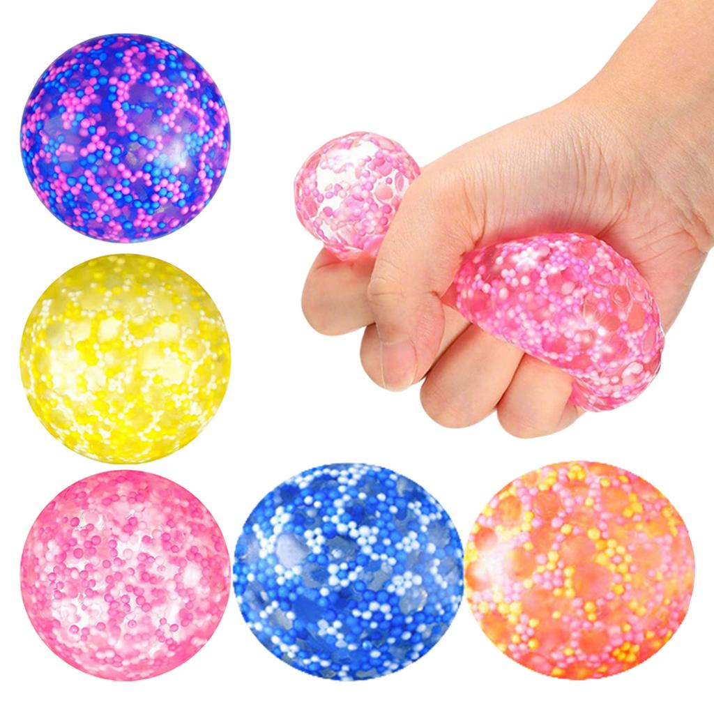 6cm Foam Bead Ball Soft Rubber Squeezable Toy