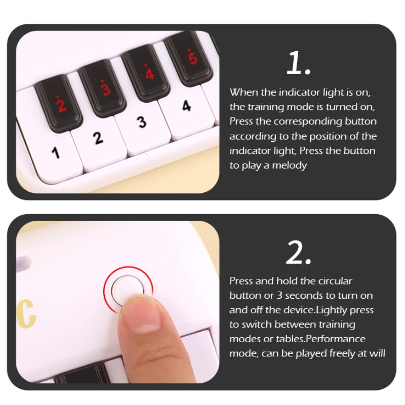 Mini Elektrisches Klavier Tastatur Tasche Musikinstrument Spielzeug Ton Licht Lernen Musik Pädagogisches Spiel Kinder Spielzeug Weihnachtsgeschenke