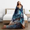 Avatars The Way Of Water Movie Poster Flannel Blanket Boy Soft Cozy Throw Blanket Winter Living Room Bedspread Sofa Bed Cover