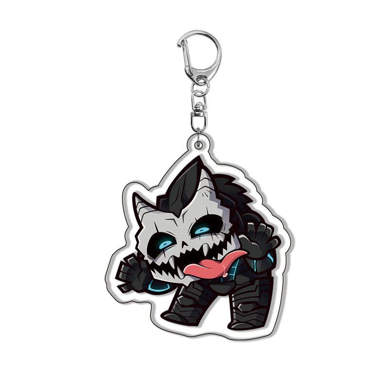 Monster 8 Acrylic Key Ring Kafka Hibino Mina Ashiro Anime Charm Layered Design Japanese Manga Merchandise Collectible Gift