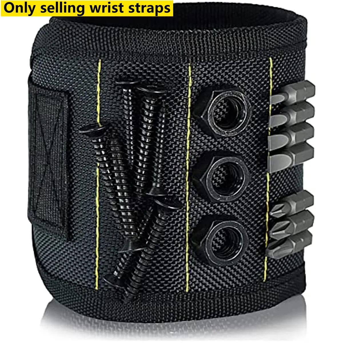 

Magnetic Wristband for Holding Screws Nails Drilling Bits Wrist Tool Holder Belts with Strong MagnetsCool Gadgets for Men Wome чёрный