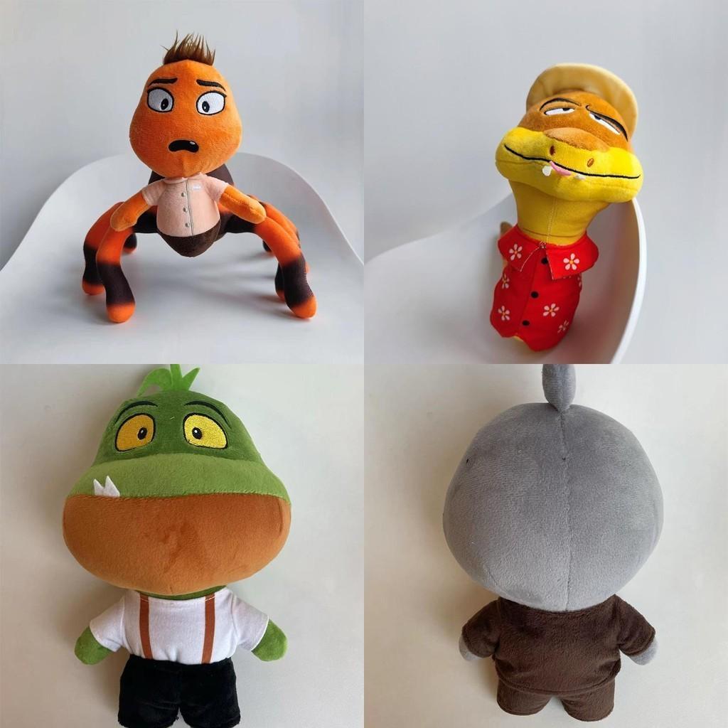 Soft And Durable 25cm Plush Toys The Bad Guys Chameleon Snake And Wolf Stuffed Dolls
