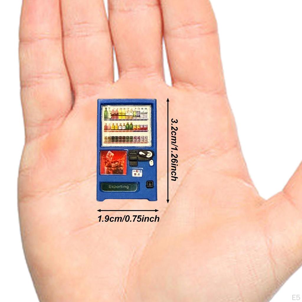 1/64 Mini Vending Machine Model Dollhouse Decoration Accessories DIY Creative Decorative Miniature