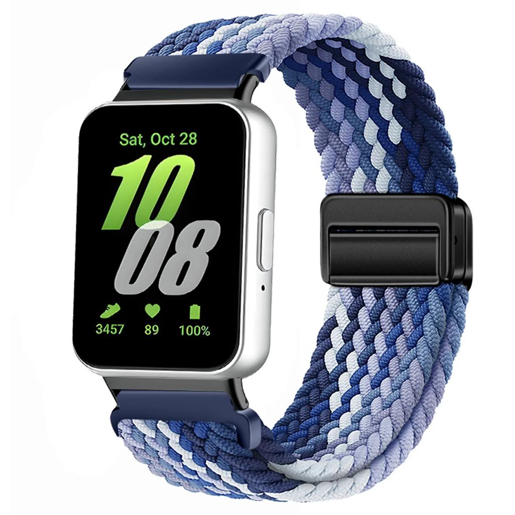 Magnetic Sport for Samsung Galaxy Fit 3 Watch Braided Strap Watchband for Samsung Galaxy Fit 3 Band Accessories Replacement