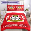 3-teiliges Bettbezug-Set (1 * Bettbezug + 2 * Kissenbezug, ohne Kern), Bayer 04 Leverkusen Druck Weiches Ganzjahres-Bettwäscheset, Heimschlafzimmer Dekor Geschenk