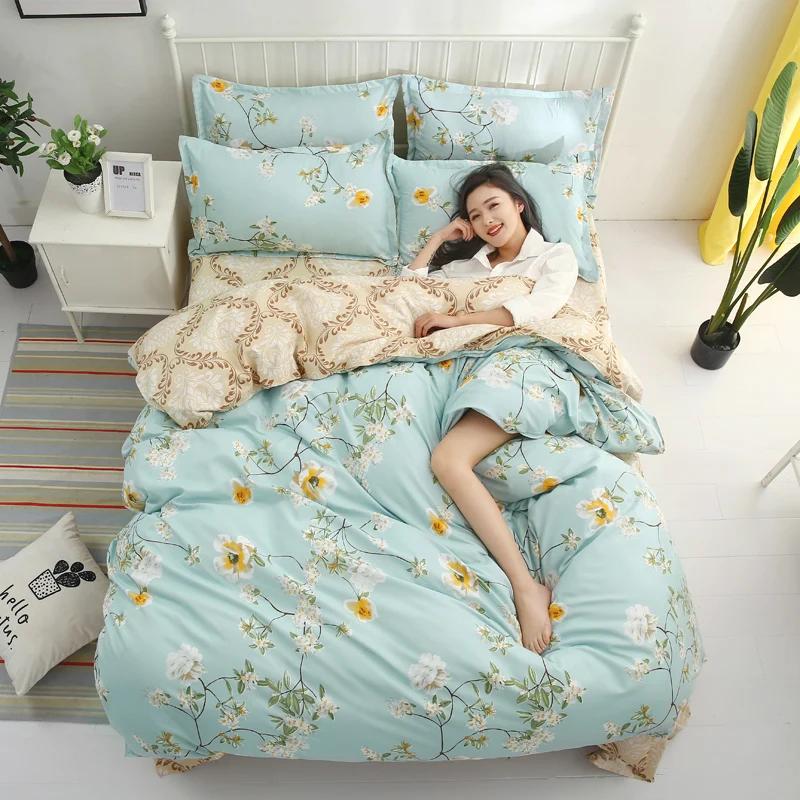 Cartoon Duck Duvet Cover Twin Queen Size, Cute Farmhouse Livestock Yellow Duck Bedding Set for Kids Boy Bedroom Decor 3/4pcs Set