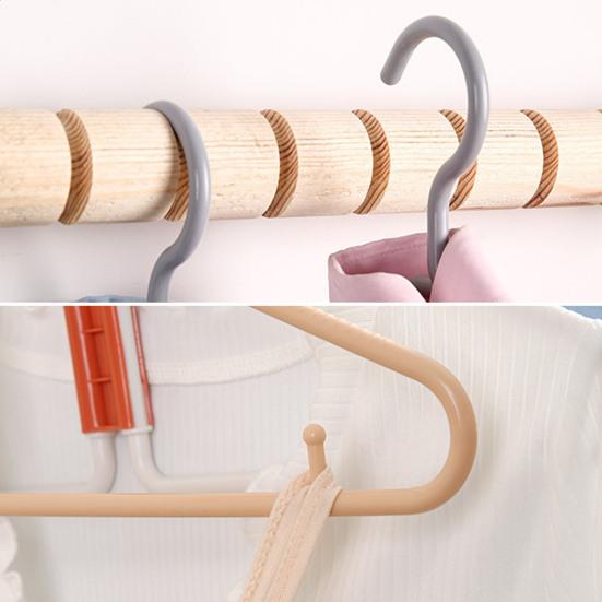 10/20Pcs Coat Hanger Foldable Thickened Strong Load-Bearing Anti-Slip Shoulder Design Small