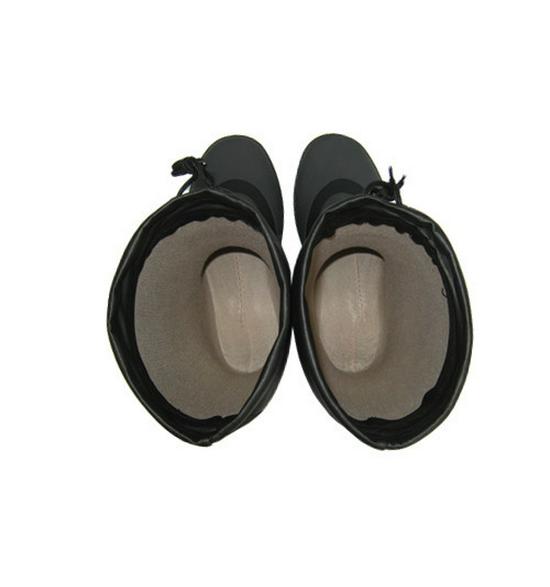 H013 Bottes de Pluie Mi-Tige pour Homme Doublées de Velours en Caoutchouc pour la Pêche et l'Extérieur - Style Japonais et Coréen