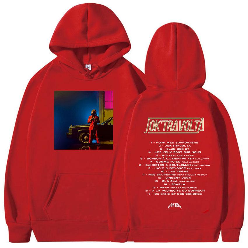 Rapper Jokair Jok Travolta Album 2025 Fans Hoodie Men's Hip Hop Fleece Pullover Sweatshirt Unisex Loose Fashion Clothing Hooded