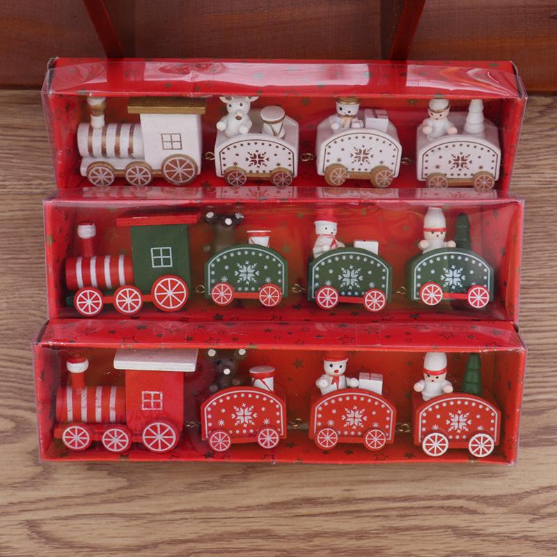 Christmas Wooden Train Decoration for Kids - Festive Ornament & Gift