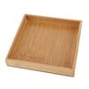 Japanese Style Rectangular Fruit Tea Food Serving Tray for Restaurant Home (19.3*19.3*3cm)