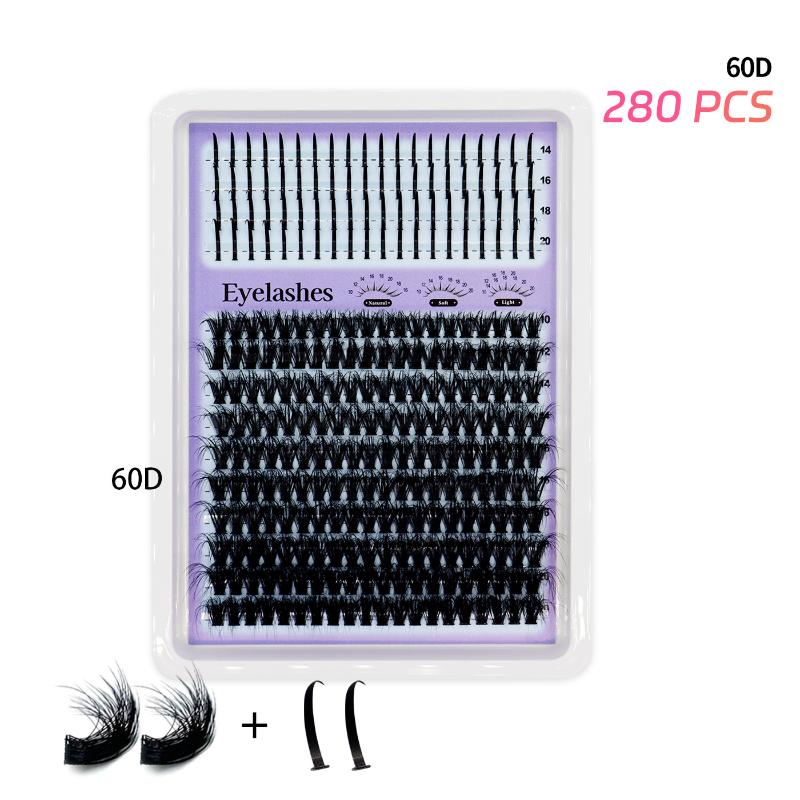 

14 Rows Lash Clusters Spikes Eyelash Extensions Spiky Lashes Extension Thick Individual Cluster Lashes With Spikes Bottom Lashes 60D