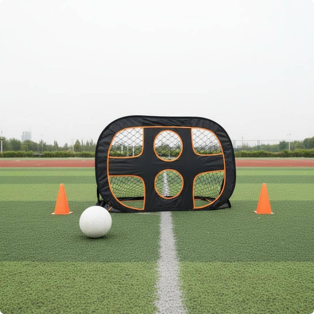 Folding Soccer Goal Foldable Kids Target Set Multi-Function Sports Gear