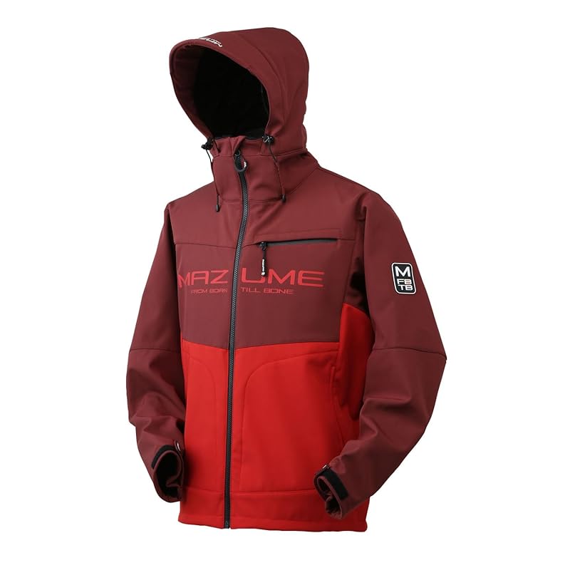 

[Mazume] куртка для холодной погоды ветровка куртка дуотоне MZFW-799 коричневый x красный L