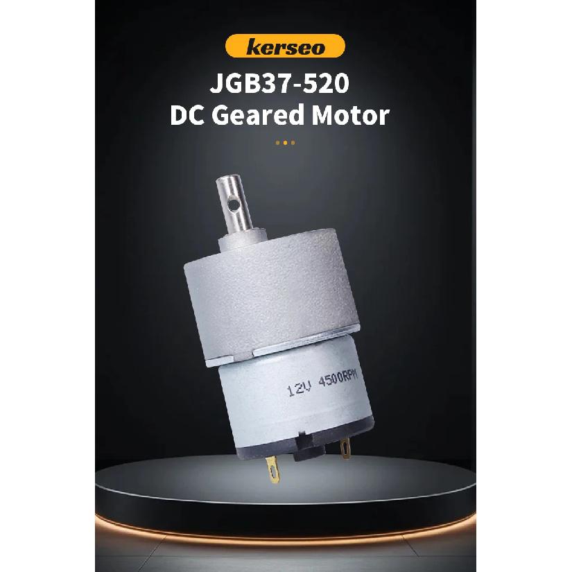 JGB37-520 Miniature High Torque Micro Metal Gear Reducer Motor 12V/24V 5RPM~750RPM Micro Speed Adjustable Forward And Reverse