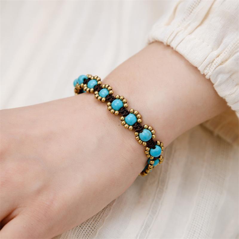 

Тибетский браслет со слоном, винтажный этнический стиль, ручная веревка, женские непальские аксессуары для рукоделия