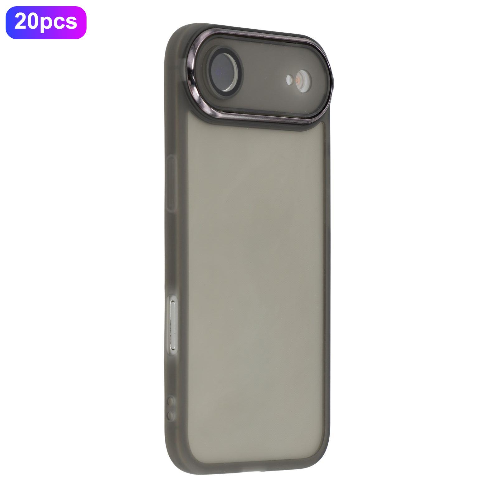 

Bulk Purchasing 20Pcs For iPhone 17 Air Case Electroplated Camera Frame TPU Phone Cover Precise Cutouts Transparent Black