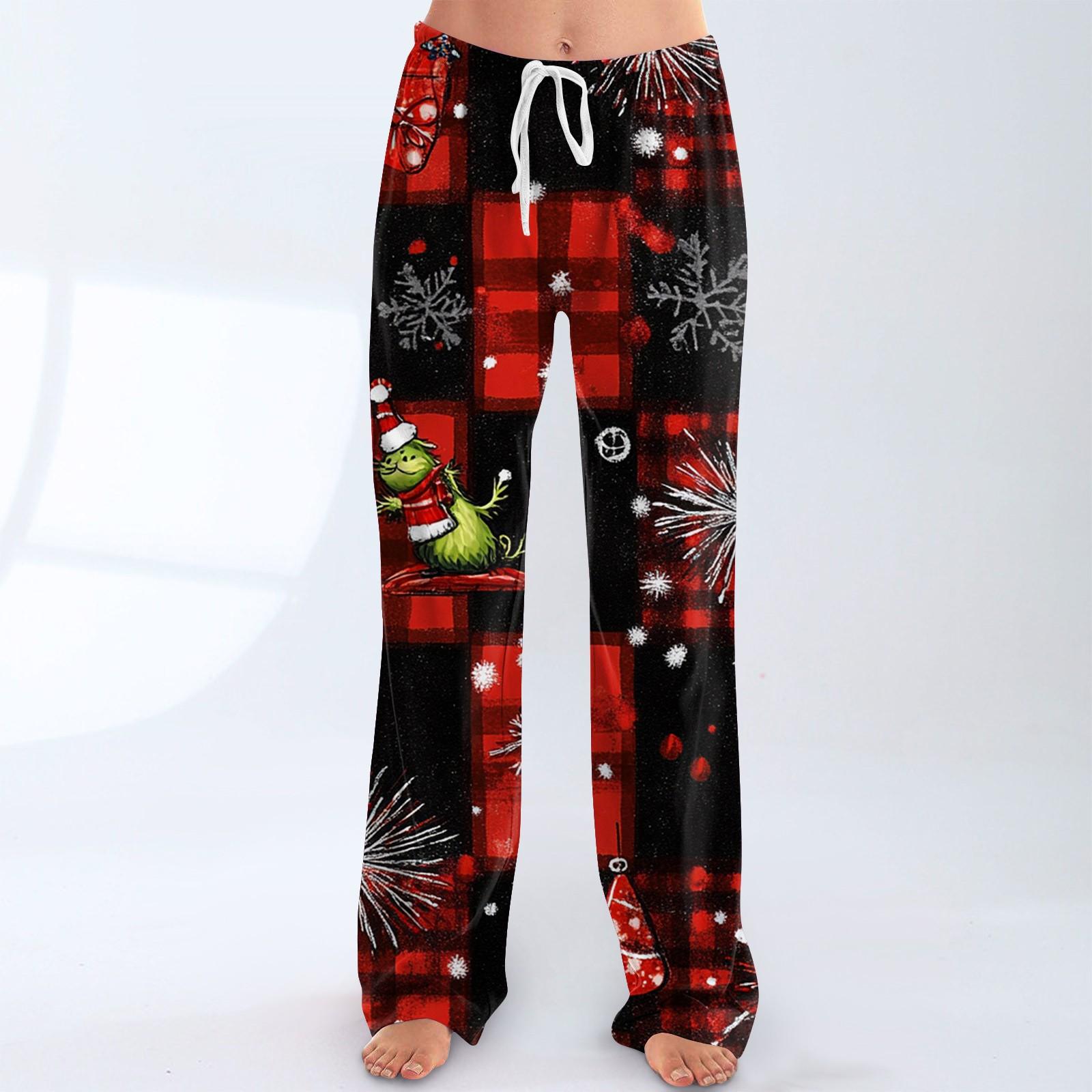 

Женские пижамные штаны, одежда для сна, повседневные брюки с эластичной резинкой на талии, удобные прямые свободные брюки для йоги L чёрный