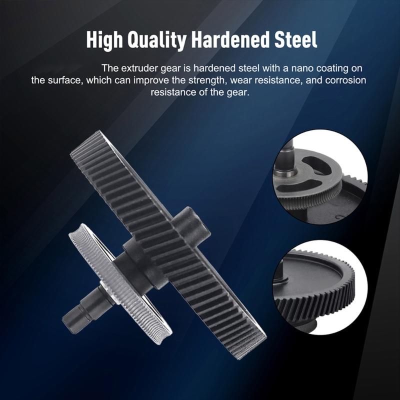 3D Printer Replacement Extruder Gear Management for H2D Hardened Steel Extruder Gear Assembly 3D Printer Accessories