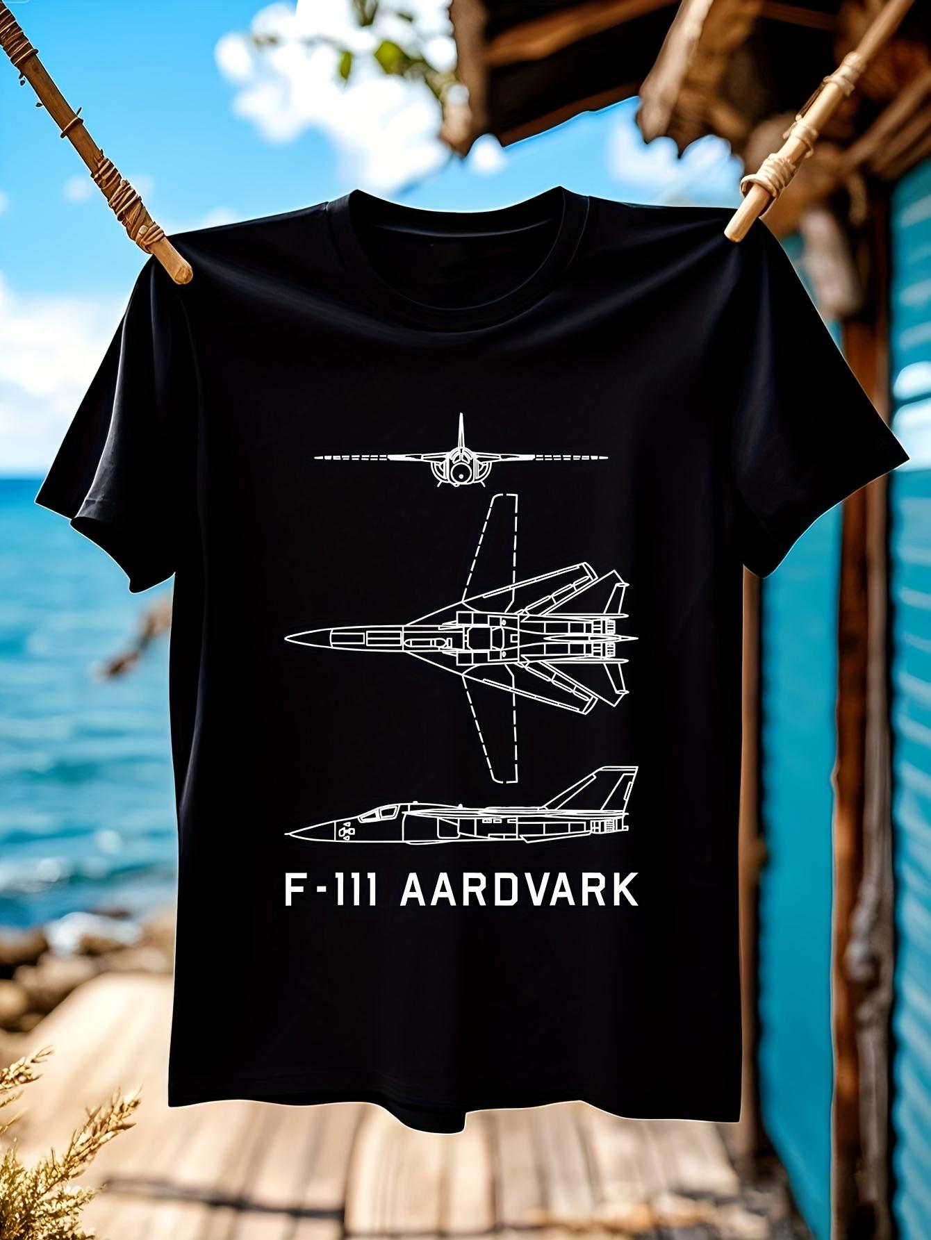 F-111 Aardvark Military Aircraft Graphic Tshirt Graphic T... L