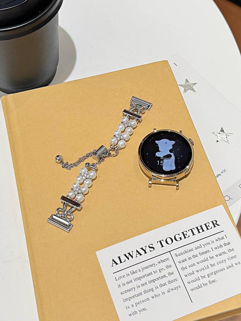 Pearl Bow Knot Strap for Huawei GT6/GT5/GT4 and Xiaomi 9Pro Watches