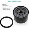 Air Filter Oil Filter Kit for Briggs Stratton Intek V-Twin 18-26 HP Engine, Replaces 499486S AM125424 for John Deere L120 L111
