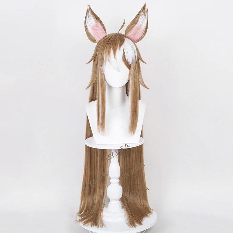 Perucă Cosplay Miss Hina Impact Cosplay Gorou Cosplay Păr Sintetic Lung Rezistent la Căldură Peruci Ms Hina + Calotă pentru Perucă