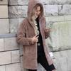 New Autumn/winter Loose-fitting Hooded Long Cardigan Plush Coat