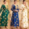 Southeast Asia Indonesia Middle East Women's Clothing DUBAI Saudi Arabia Robe Gown Mesh Embroider Dress Dress