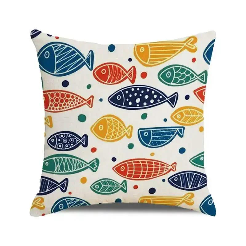 Beautiful Fish Pillowcase for Pillow Shark Pillow Case Decorative Cushion for Elegant Sofa Pillow Cover Interior for Home Decor