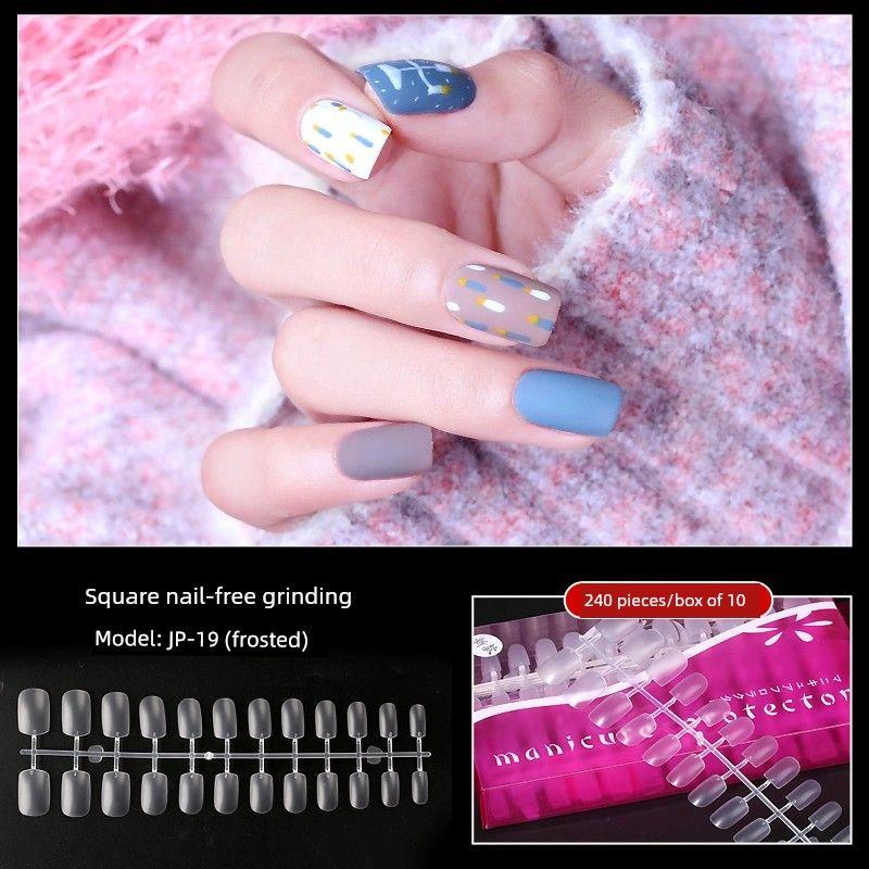 

Накладные ногти Наклейки для ногтей Ультратонкие Бесшовные Готовый продукт Разборные Носимые Прозрачный клей Наращивание ногтей Накладной ноготь Типсы для ногтей Типсы для ногтей в коробке JP19 square non-abrasive nail piece