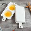Fast Breakfast Appliance Microwave Egg Poacher, 2?Cavity Steamer Cooker with Lid & Handle, Easy Boiler Mold, Quick Kitchen Gadget for Home