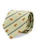 COLORATA Capybara Necktie (145 X 8.5cm / Beige/Striped / 100% Silk / Jacquard Weave) Animal/Animal Gift