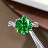 The source is simple, the wind is cultivated, the gemstone is 10mm alive, the adjustable ring is light luxury and high-end jewelry.