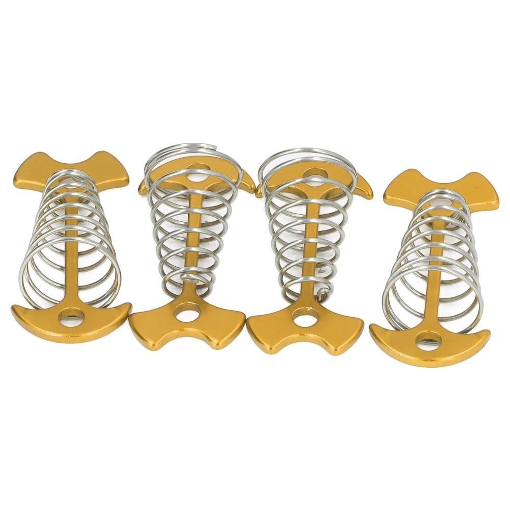 12PCS Universal Fishbone Tent Nails Aluminum Alloy Deck Anchor Pegs Durable Plank Floor Stakes
