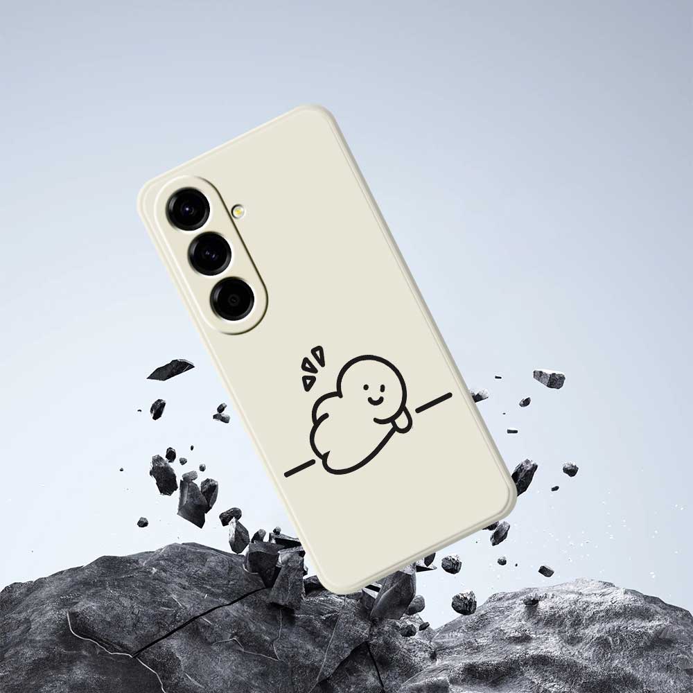 For Samsung Galaxy A56 5G Case Stick Figure Pattern Printing Straight Edge TPU Phone Back Cover