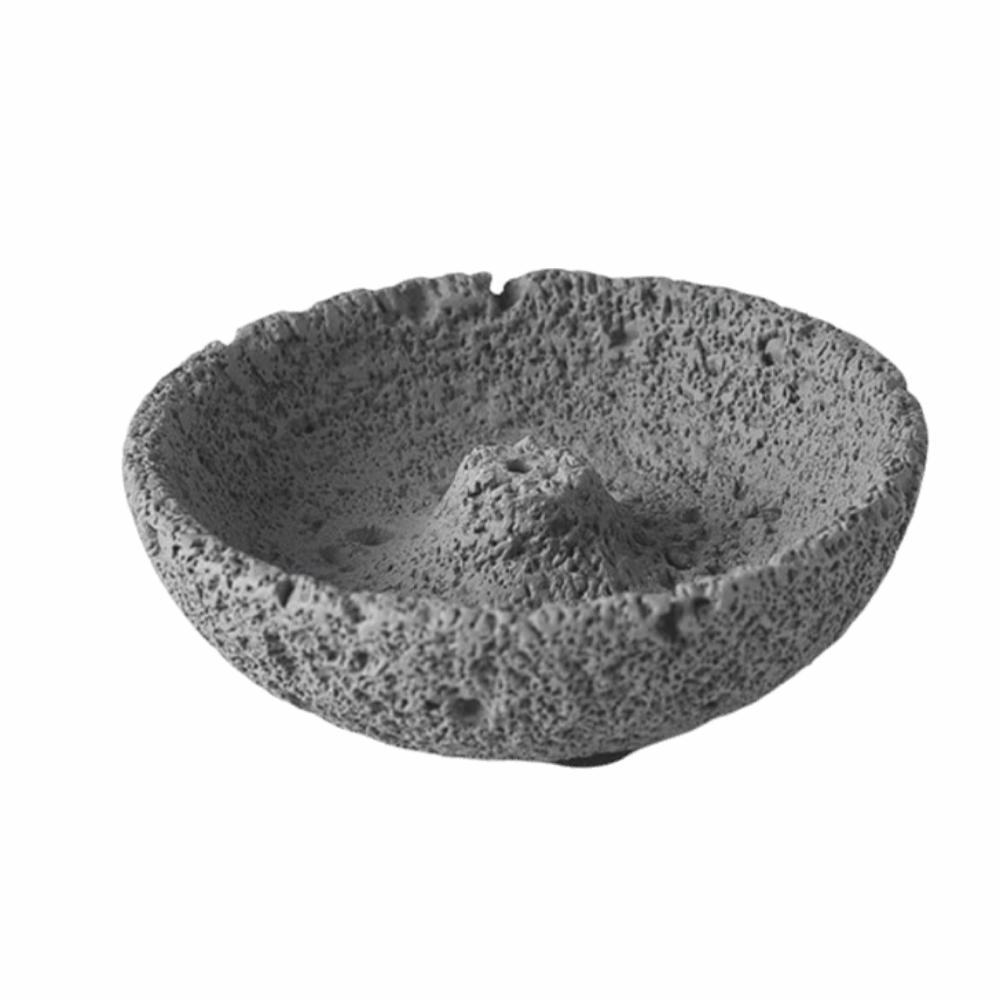 Cement Cement Incense Burner Concrete Texture Plug in Incense Stick Stand Planetary Style Multi-functional