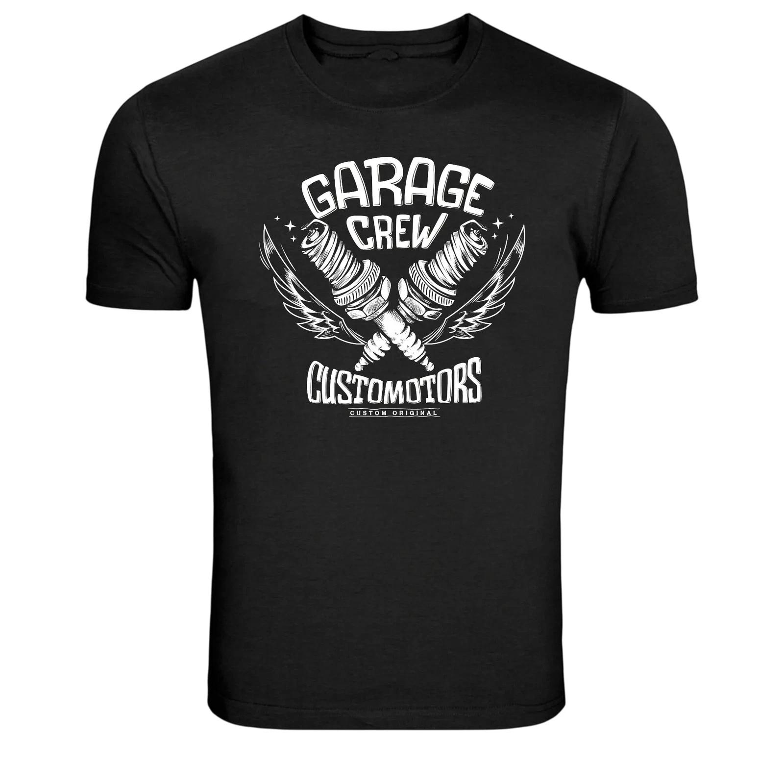 Garage Crew Custom Motors NY Graphic T Shirt Biker Tee 3XL