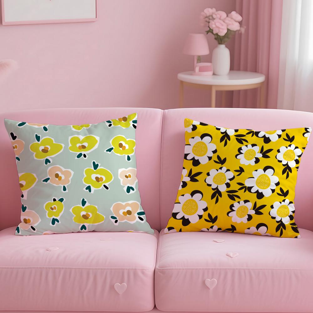 Klasyczny wzór Kwiatowa Poszewka na Poduszkę Miękka i Łatwa do Prania Poszewka na Poduszkę – Wszechstronna na Kanapę, Łóżko, Podróż i do Biura