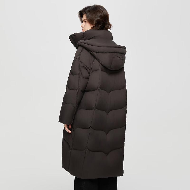 Shetu Women's Loose Long Hooded Down Jacket