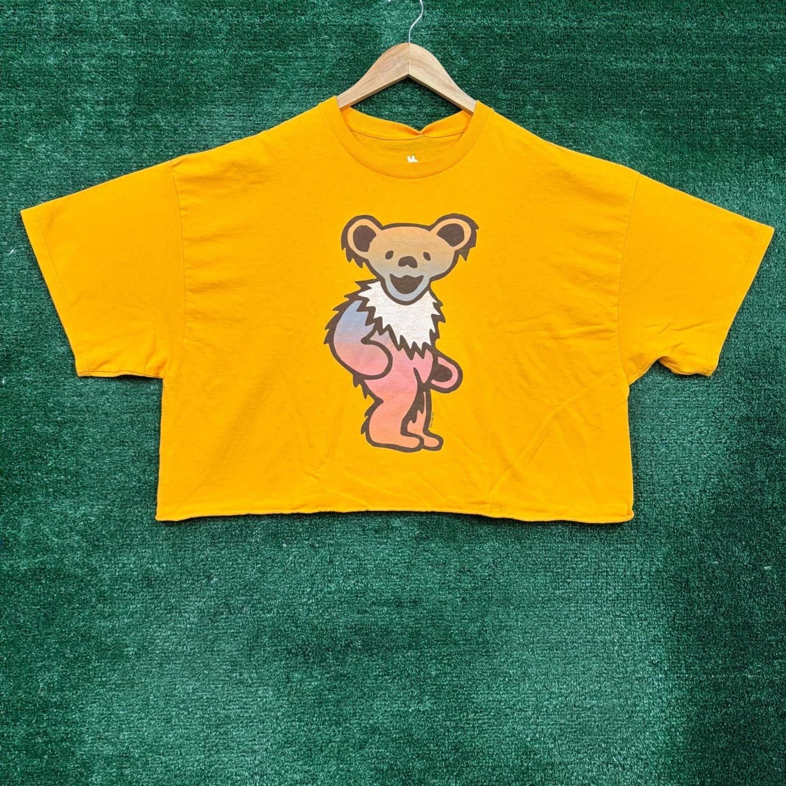 The Grateful Dead Dancing Bear Rock Band Crop Top Size Extra Large S