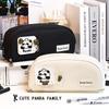 Cute Panda Family Pencil Bag Large Capacity Multilayer Zipper Pencil Case Student Pen Box Storge for School Stationery Supplies