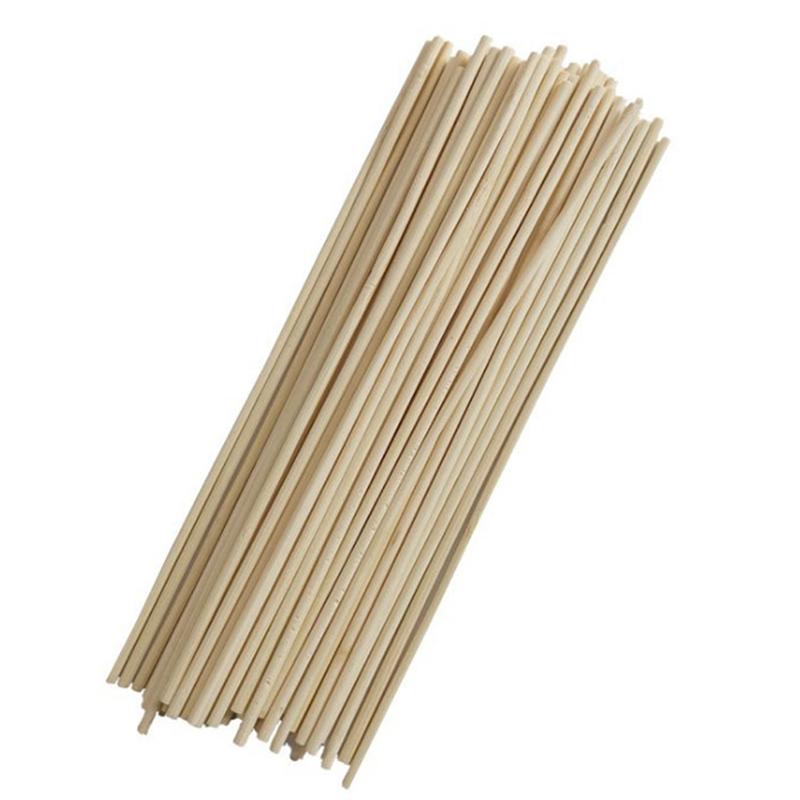 50Pcs Garden Bamboo Stick Plant Growth Support Rod Branch Wooden Chopsticks
