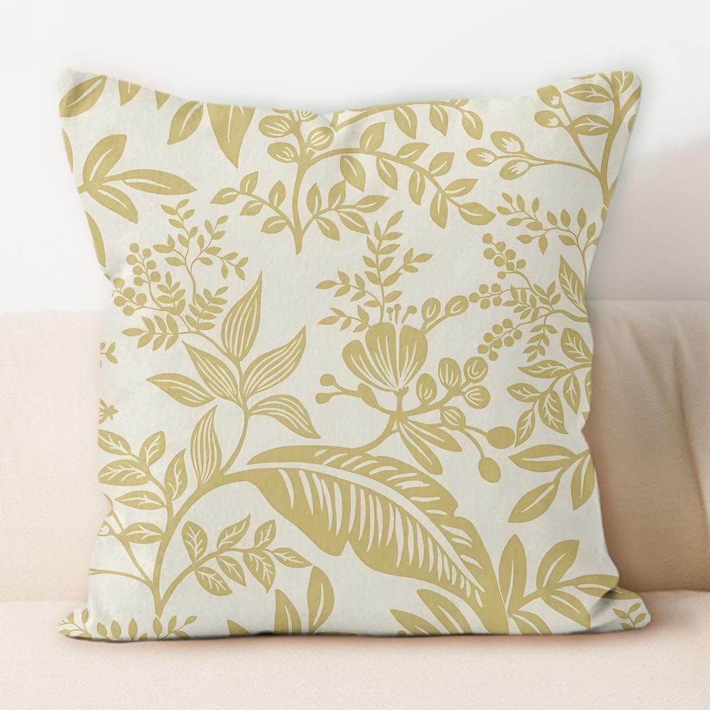 Federa Cuscino con Fantasia Floreale Fresca Copricuscino per Divano Soggiorno Cuscino da Letto Cuscino Lombare Universale Rimovibile e Lavabile