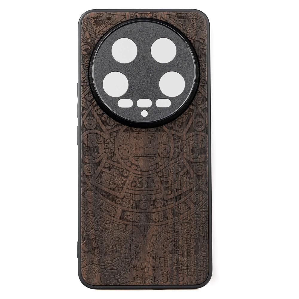Bewood Wooden Case for Xiaomi 14 Ultra Aztec Calendar Ziricote
